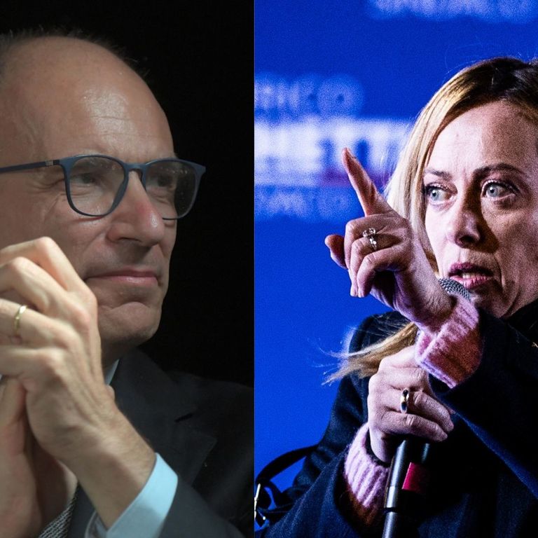 &nbsp;Enrico Letta e Giorgia Meloni