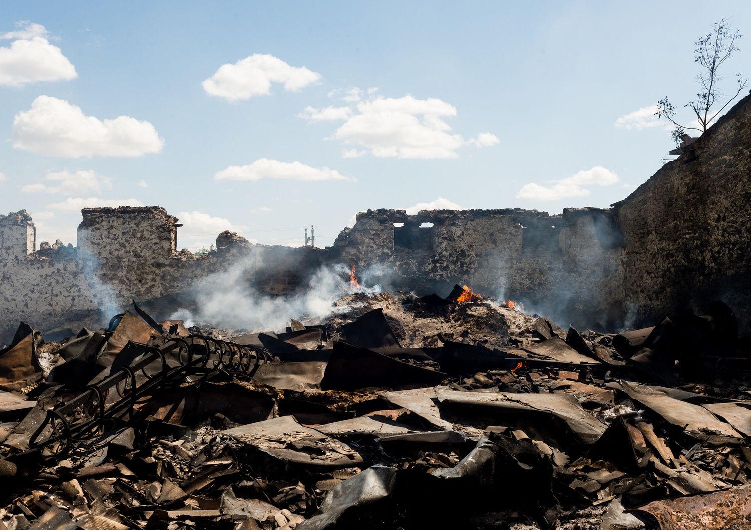 Distruzioni nell&rsquo;area di Kherson, Ucraina