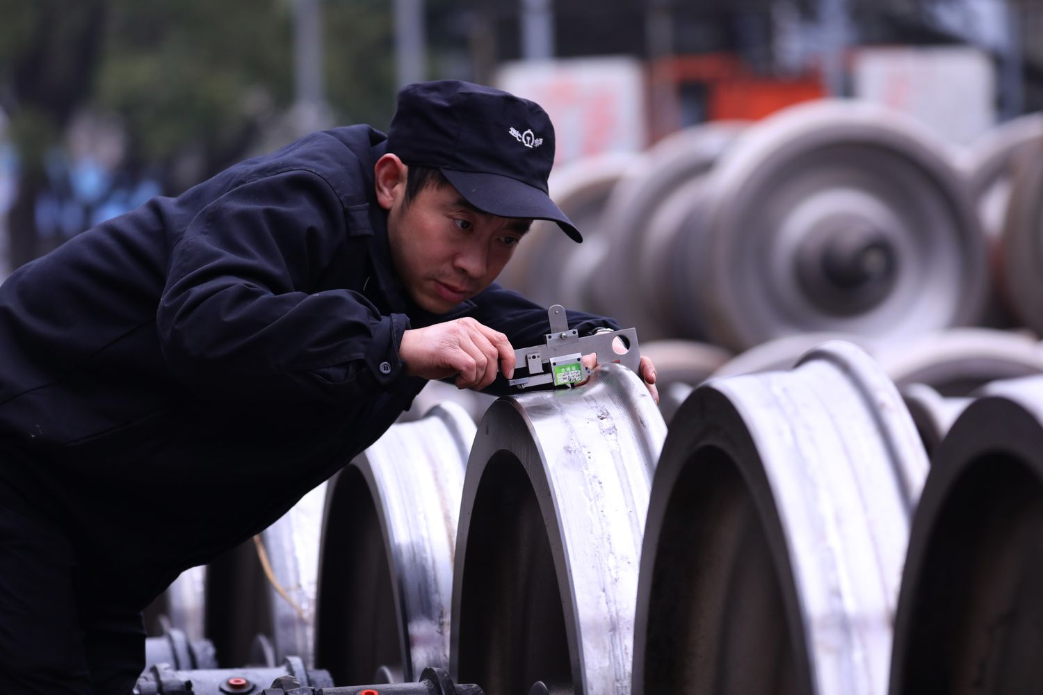 Un operaio al lavoro
