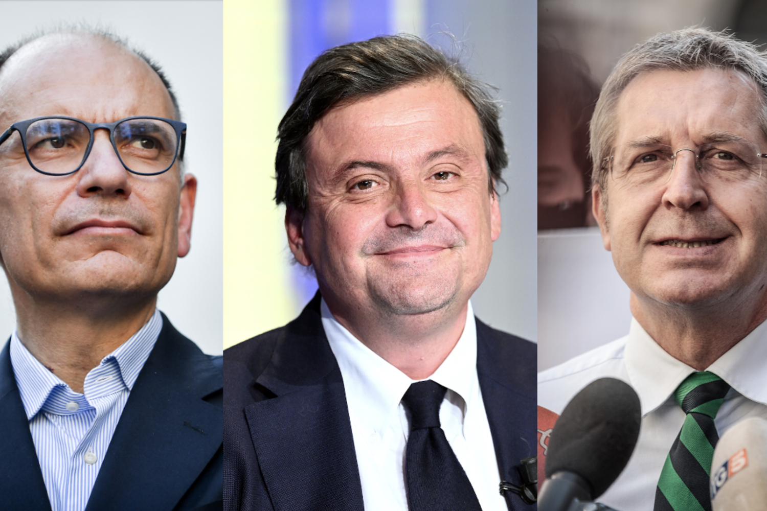 Enrico Letta, Carlo Calenda e Benedetto Della Vedova
