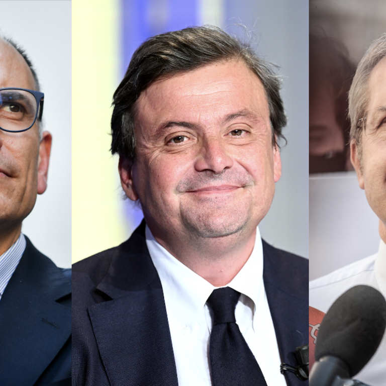 Enrico Letta, Carlo Calenda e Benedetto Della Vedova