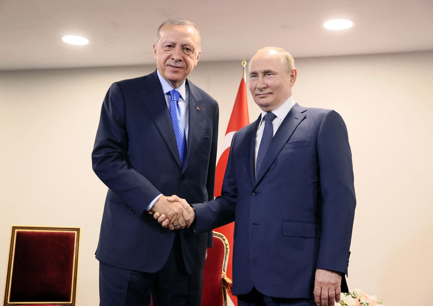 Recep Tayyip Erdogan e Vladimir Putin &nbsp;