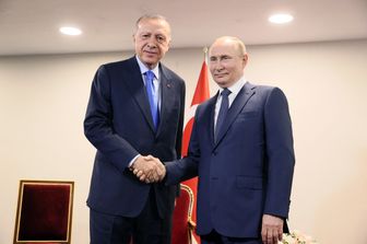 Recep Tayyip Erdogan e Vladimir Putin &nbsp;