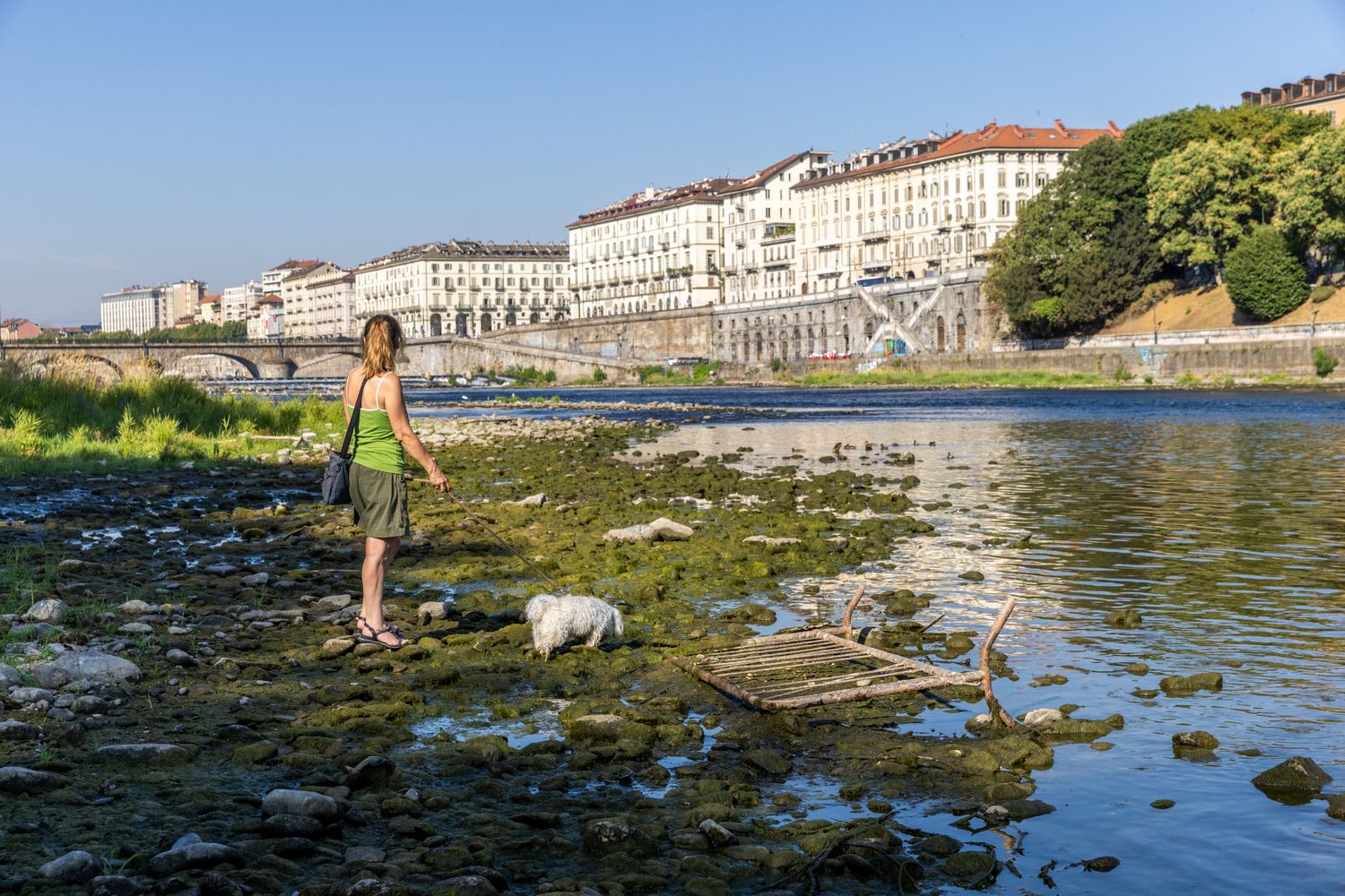La secca del Po a Torino&nbsp;