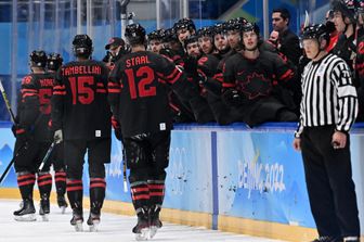 La nazionale canadese di Hockey ai giochi di Pechino 2022&nbsp;
