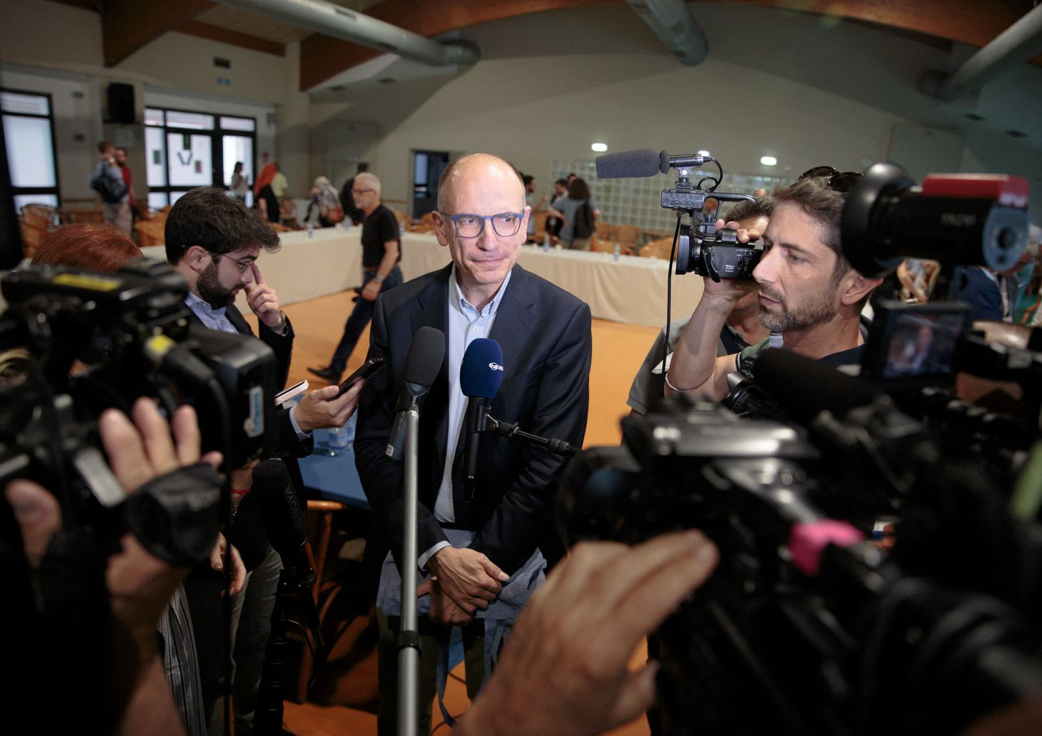 Enrico Letta al Nazareno