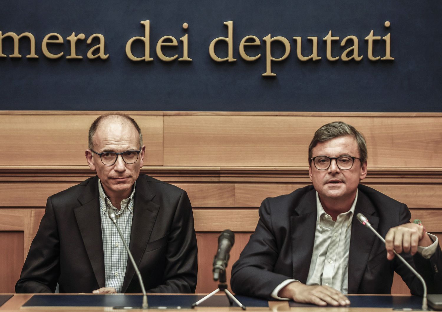 Enrico Letta e Carlo Calenda