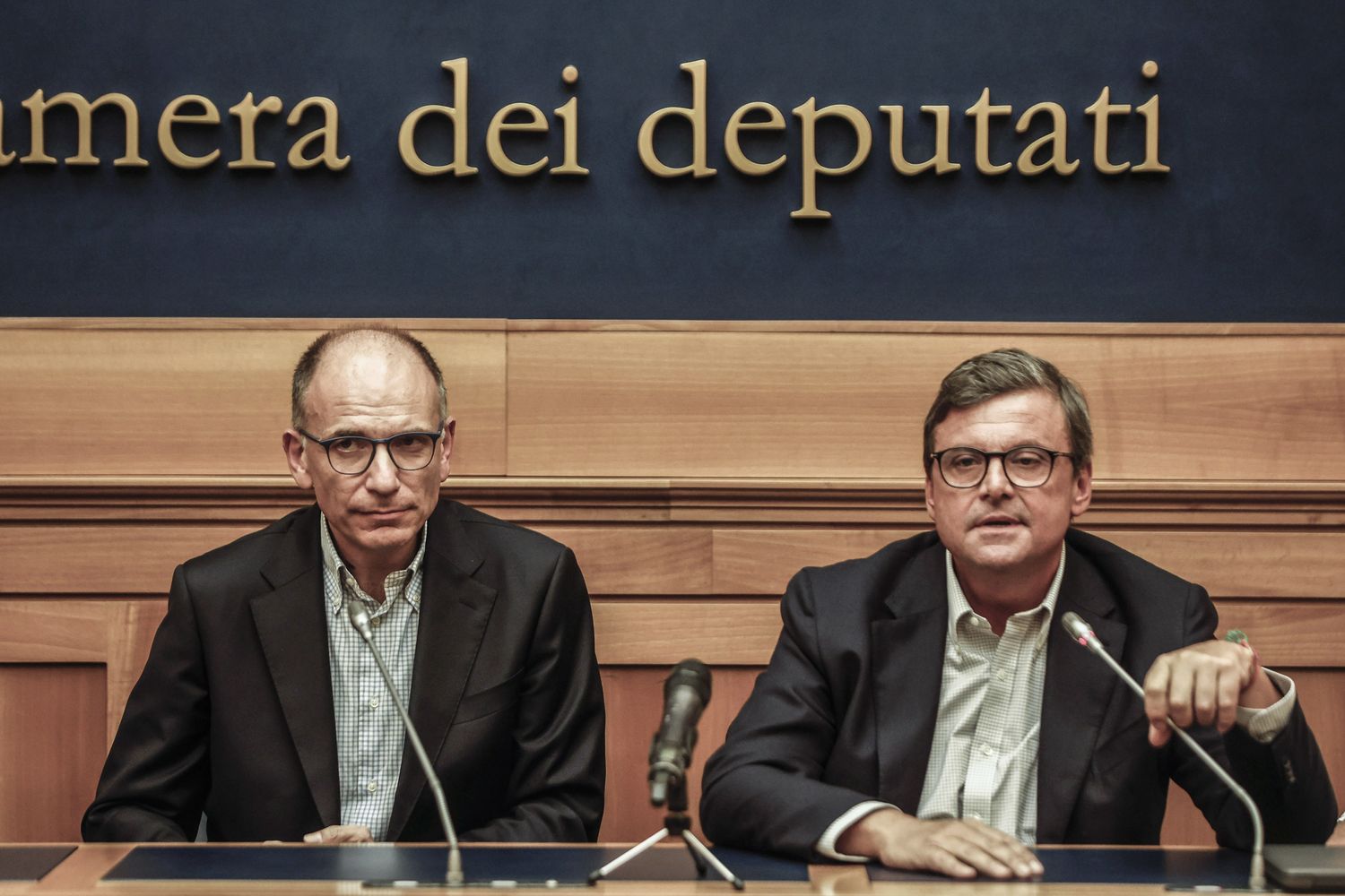 Enrico Letta e Carlo Calenda