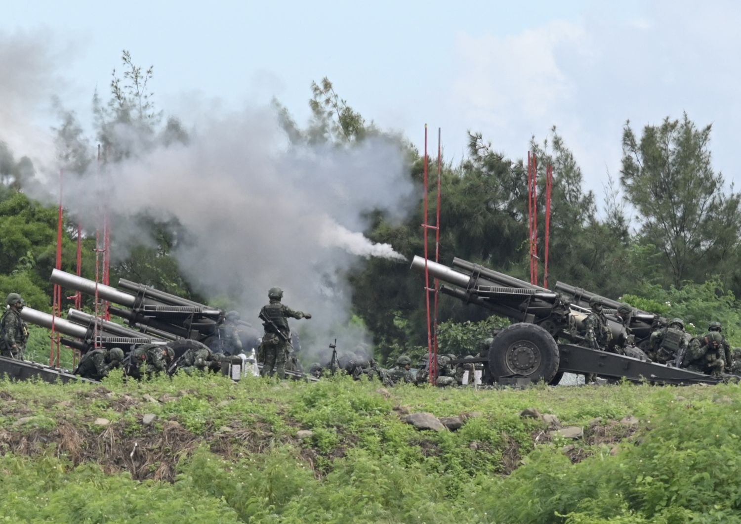 Esercitazione dell'artiglieria di Taiwan