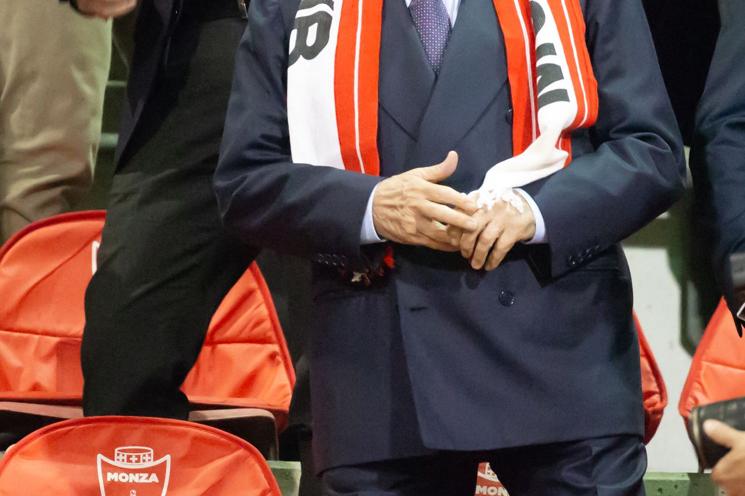 Silvio Berlusconi allo stadio per seguire il Monza&nbsp;