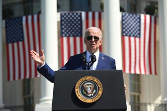 Il presidente Usa Joe Biden inoccasione della firma della legge&nbsp;Chips and Science Act