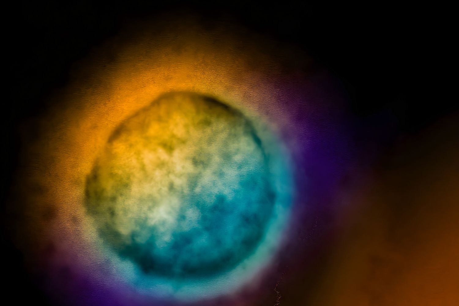 Una particella di virus Nipah&nbsp;