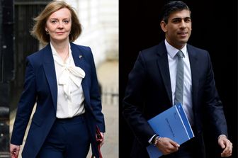 Liz Truss e Rishi Sunak&nbsp;