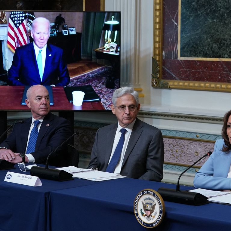 Conferenza stampa Garland e Biden