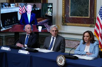 Conferenza stampa Garland e Biden