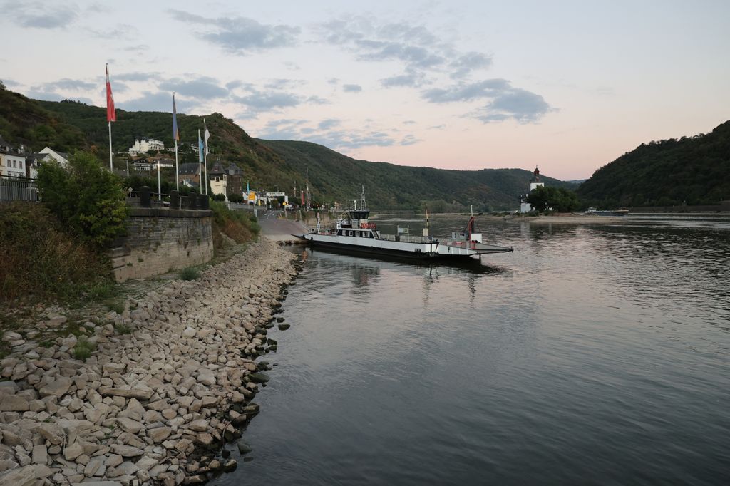 Kaub, Germania. Il Reno vittima della siccit&agrave;&nbsp;