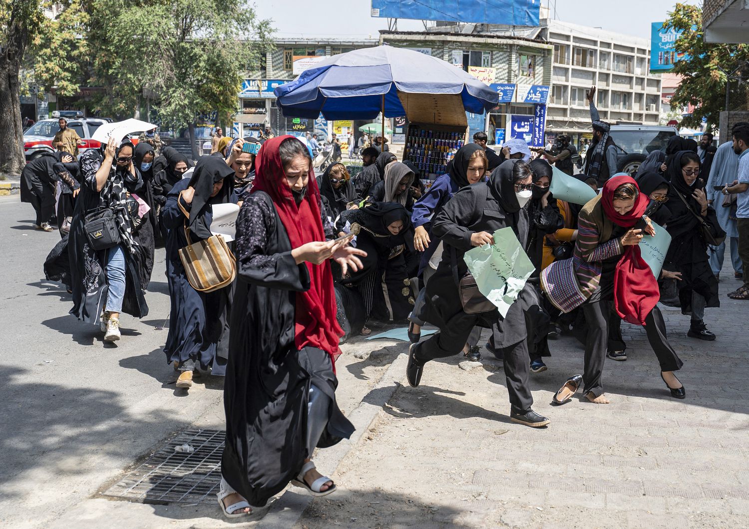 La manifestazione a kabul delle donne afghane&nbsp;
