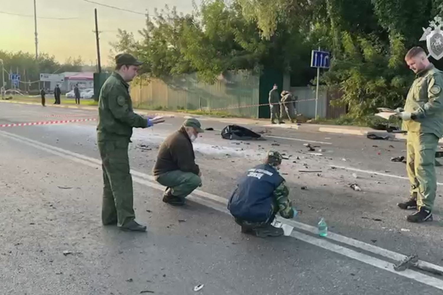 Il luogo dell'attentato a Darya Dugina