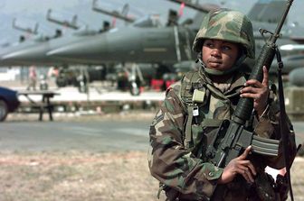 Un militare americano ad Aviano