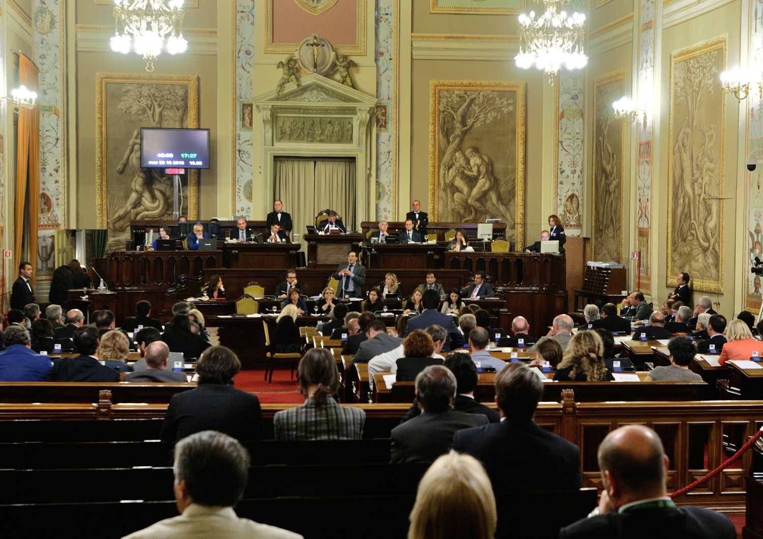 L'Assemblea regionale siciliana in un'immagine di repertorio