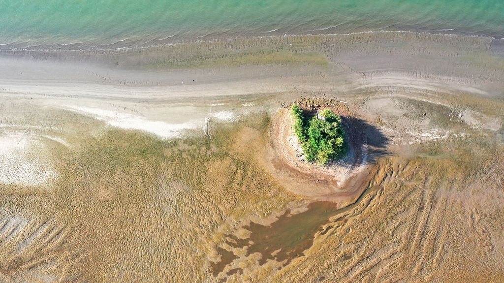 &nbsp;Il fiume Yangtze in questi giorni di siccit&agrave;