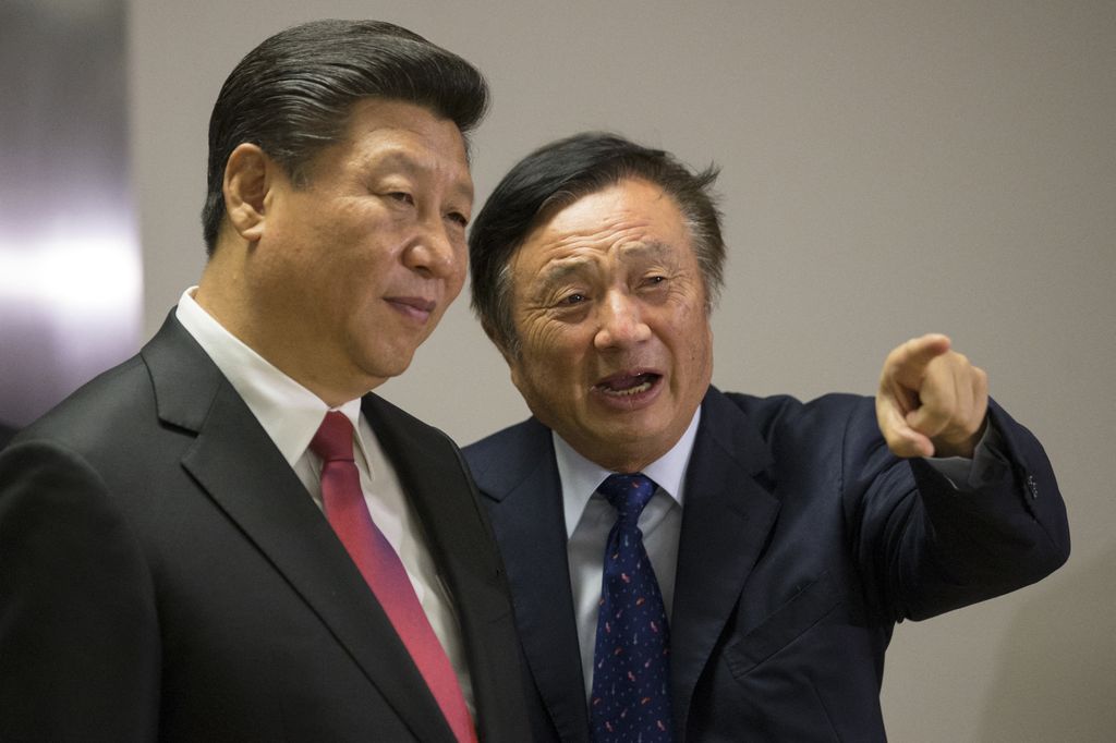 Ren Zhengfei con Xi Jinping&nbsp;