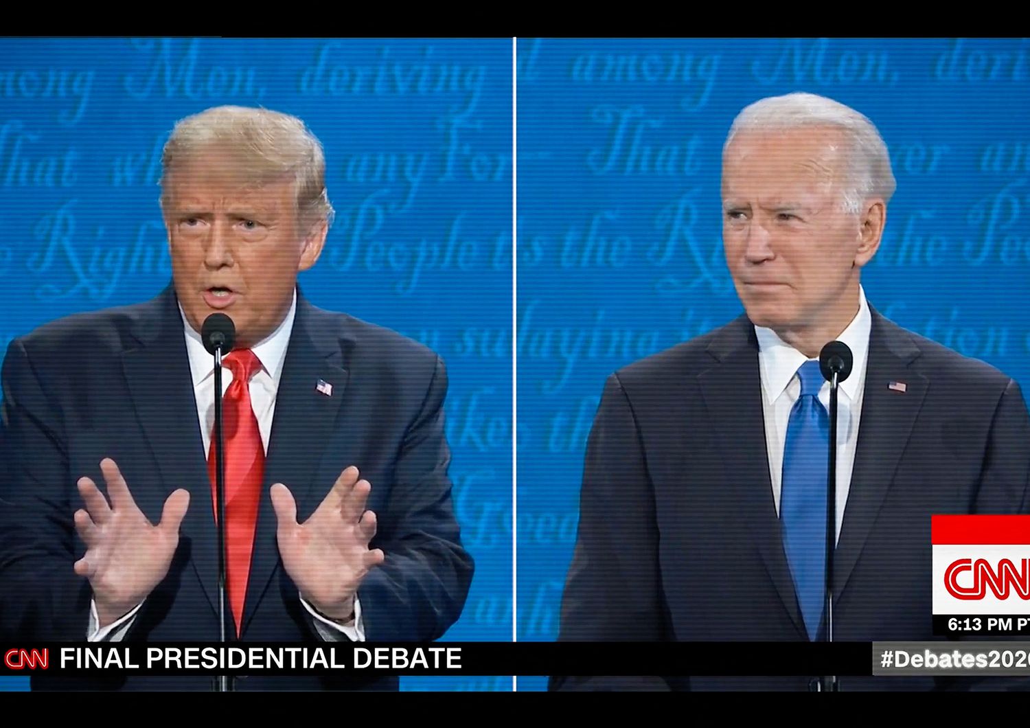 Duello in Tv tra Trump e Biden