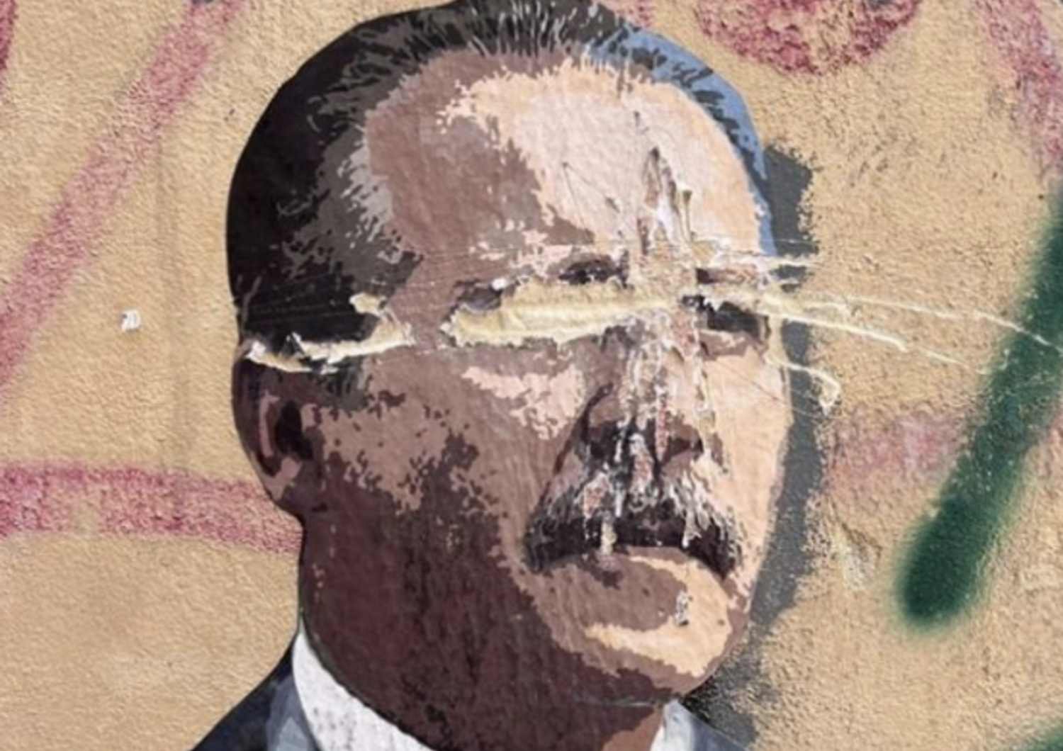 murale TvBoy Paolo Borsellino vandalizzato