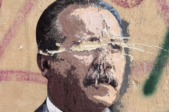 murale TvBoy Paolo Borsellino vandalizzato