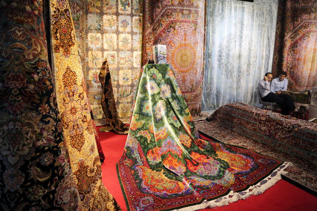 La fiera del tappeto persiano di Teheran