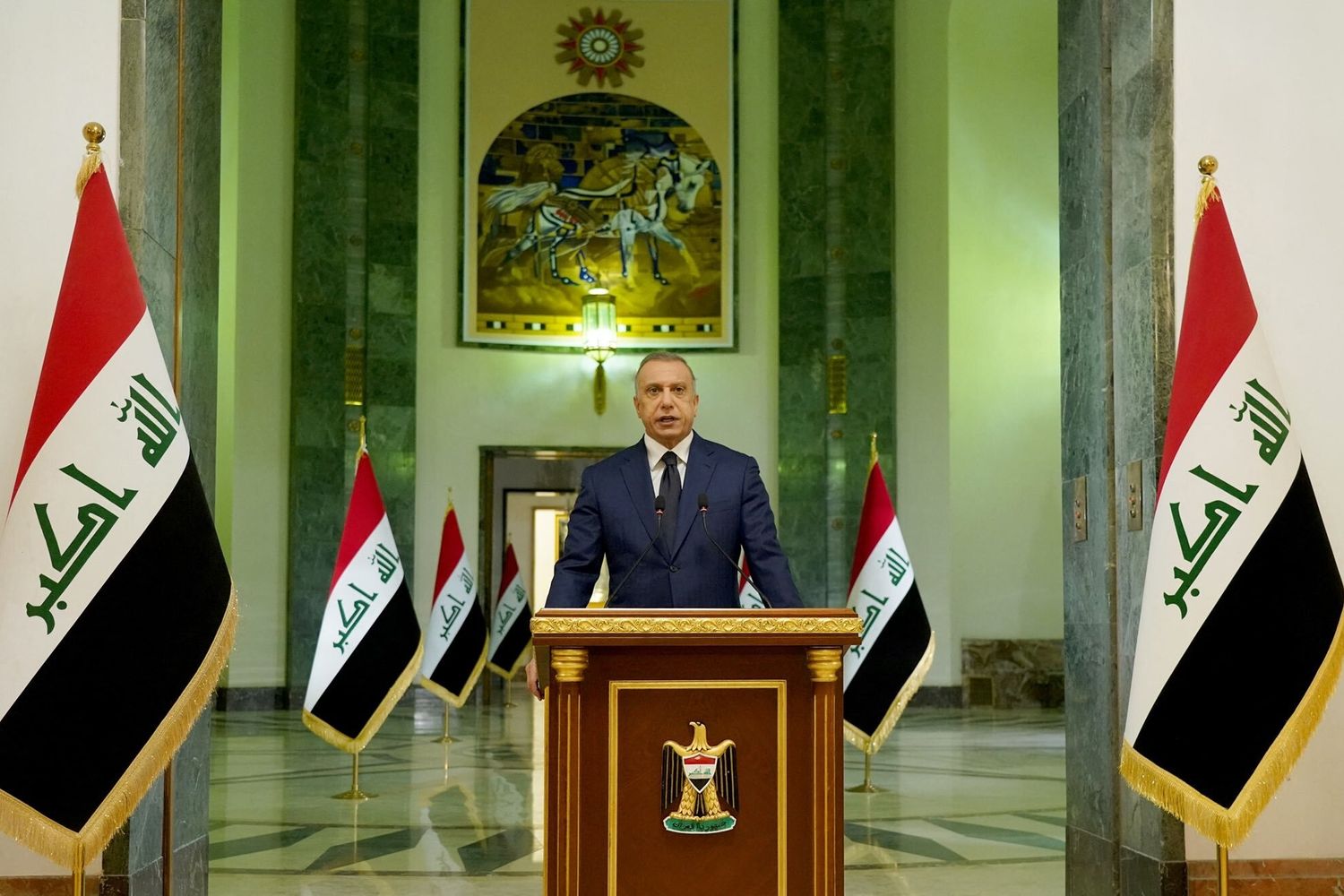 Il presidente iracheno Salih