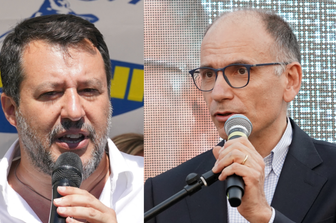 Matteo Salvini e Enrico Letta&nbsp;