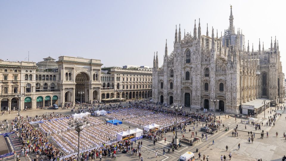 La lezione di danza di Roberto Bolle in Duomo a Milano&nbsp;