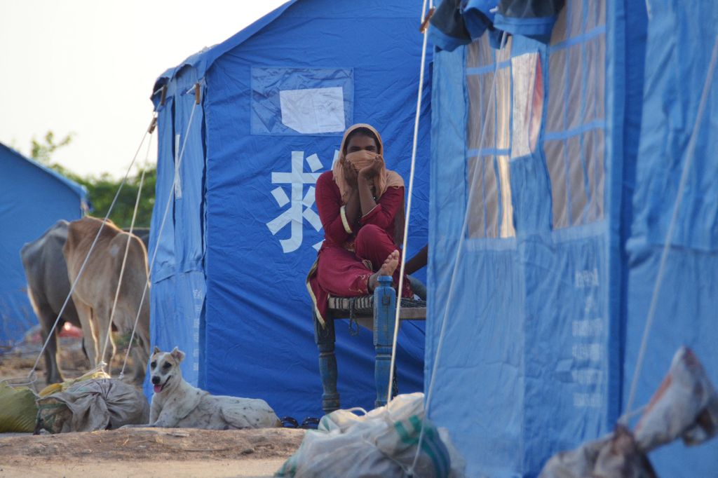 Le tende per gli sfollati in Pakistan