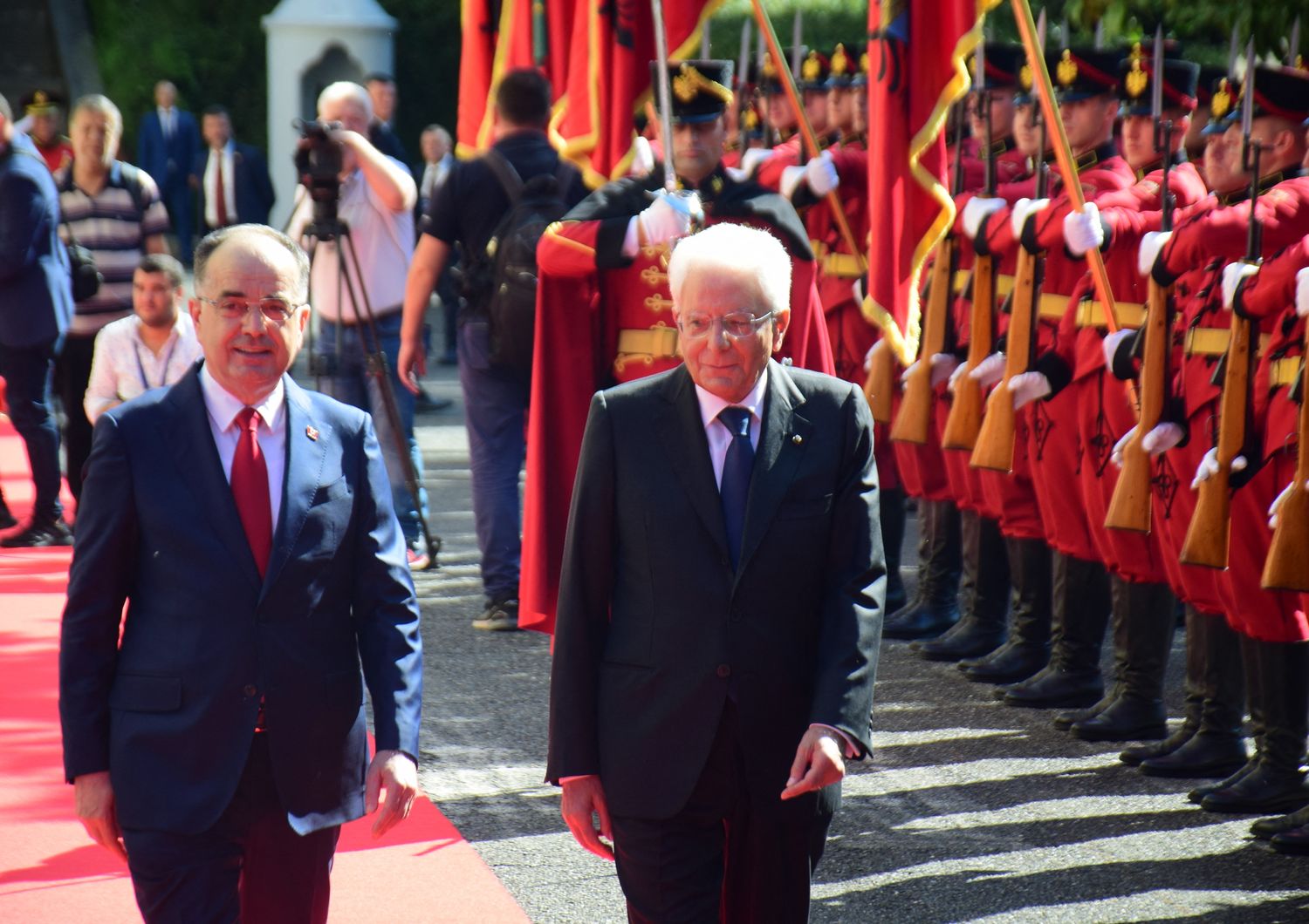 Il presidente Mattarella in visita in Albania