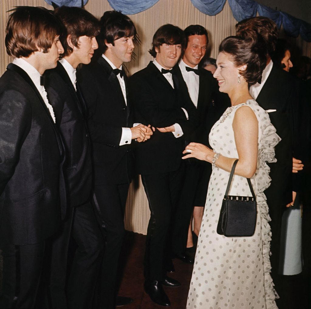 I Beatles nel 1965 con la principessa Margareth&nbsp;