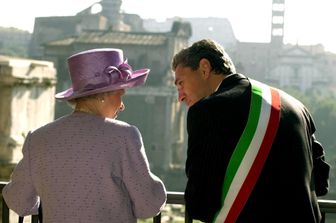 Elisabetta II con Francesco Rutelli