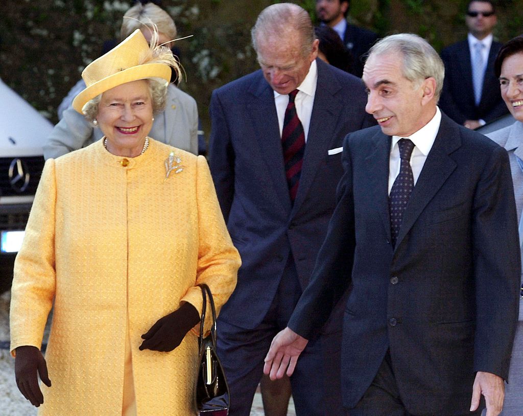 Elisabetta II con Giuliano Amato