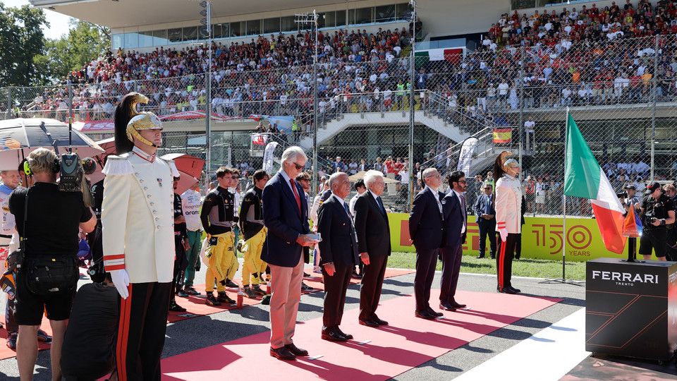Sergio Mattarella a Monza per il Gran Premio d'Italia di Formula 1