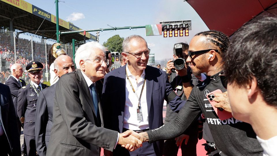 Sergio Mattarella a Monza per il Gran Premio d'Italia di Formula 1