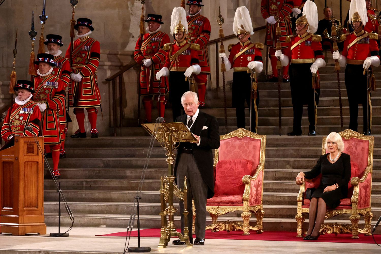 Carlo III a Westminster Hall