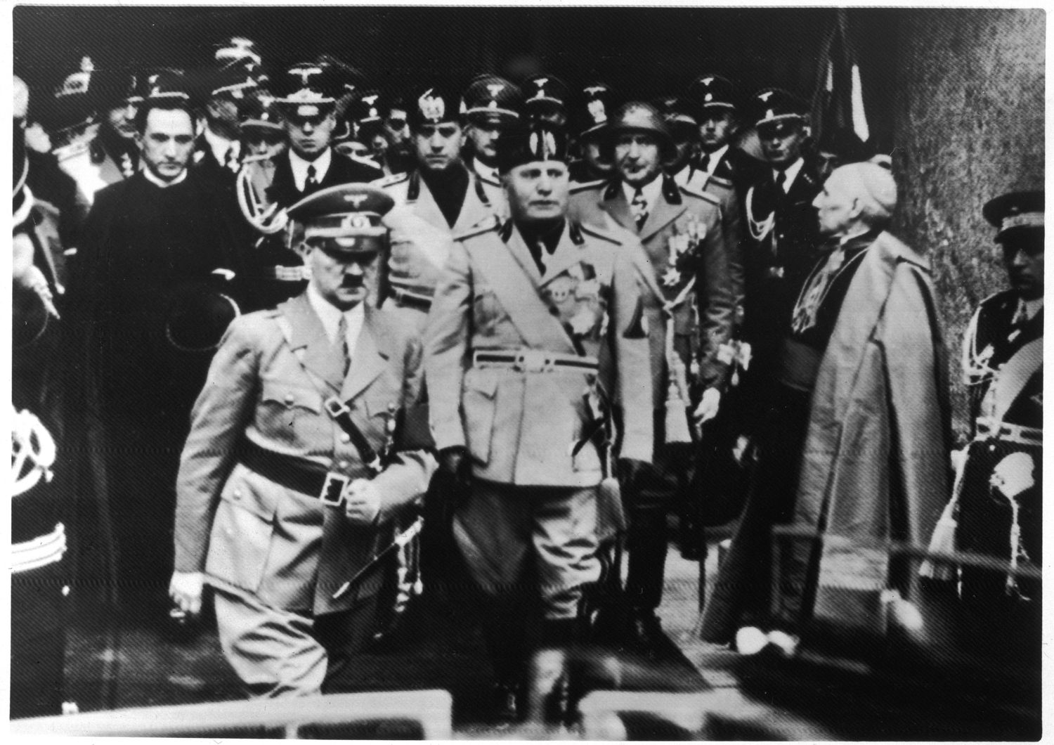 Mussolini e Hitler in Italia nel 1938