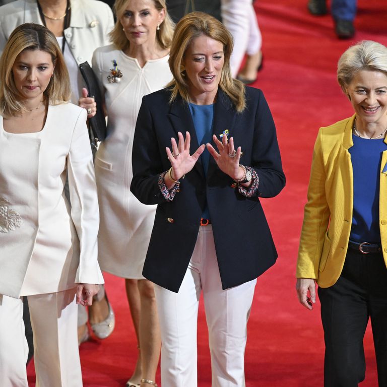 von der leyen immagini discorso foto unione