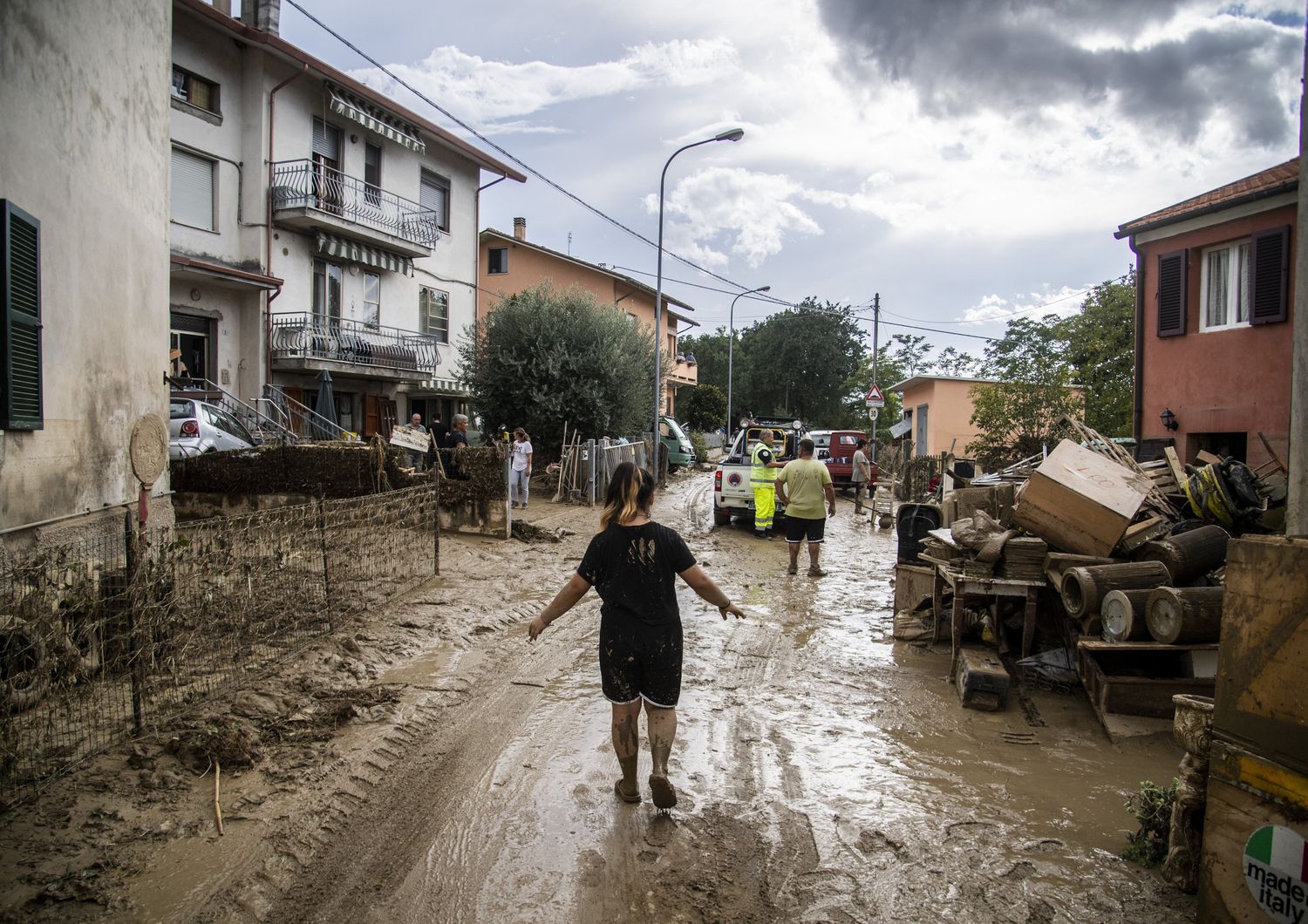Pianello di Ostra devastata dall'alluvione