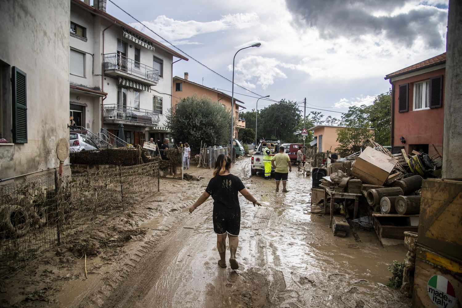Pianello di Ostra devastata dall'alluvione
