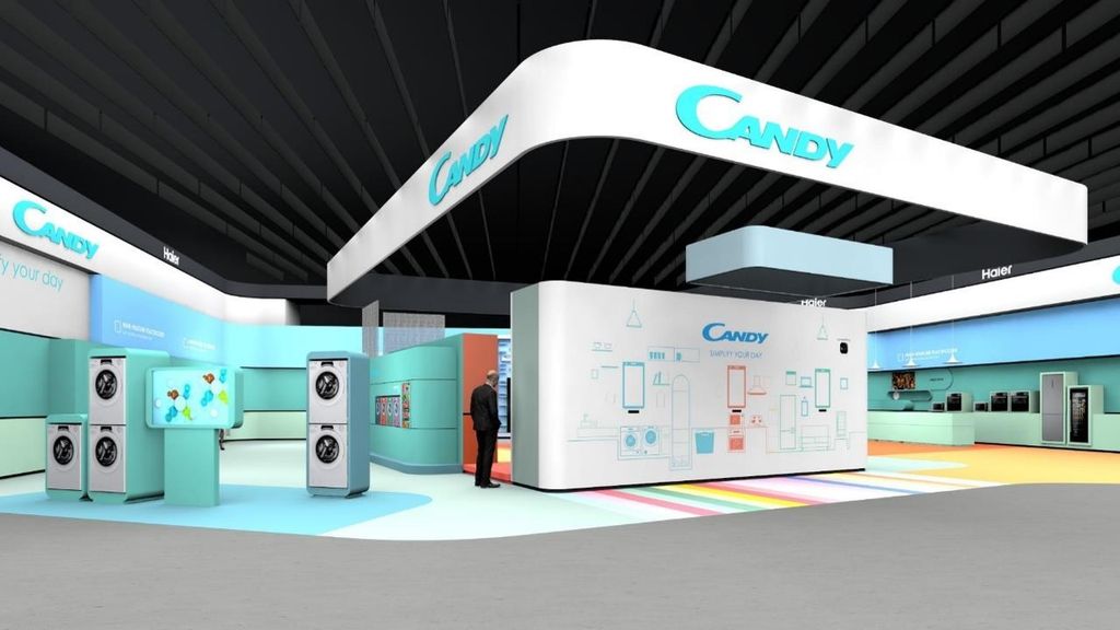 Lo stand Candy all'Ifa di Berlino