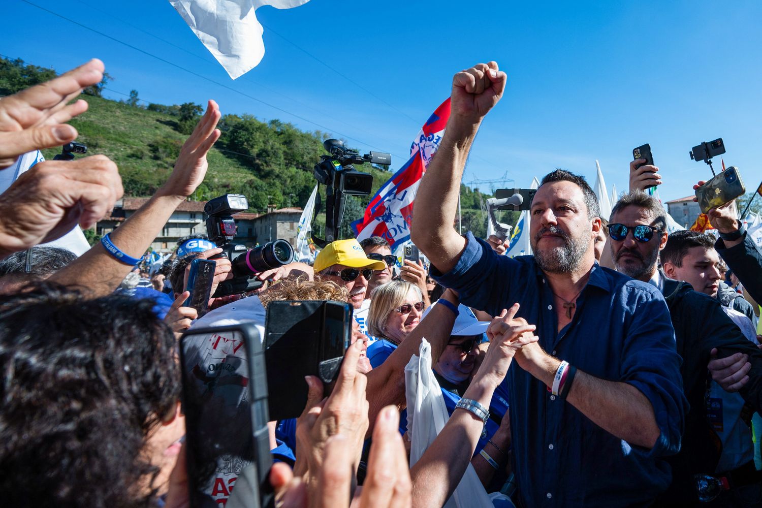 Matteo Salvini a Pontida, 18 settembre 2022