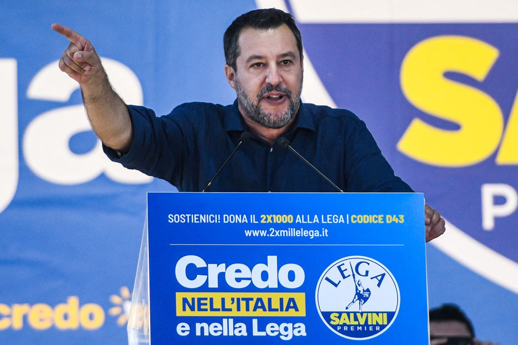 Matteo Salvini a Pontida, 18 settembre 2022