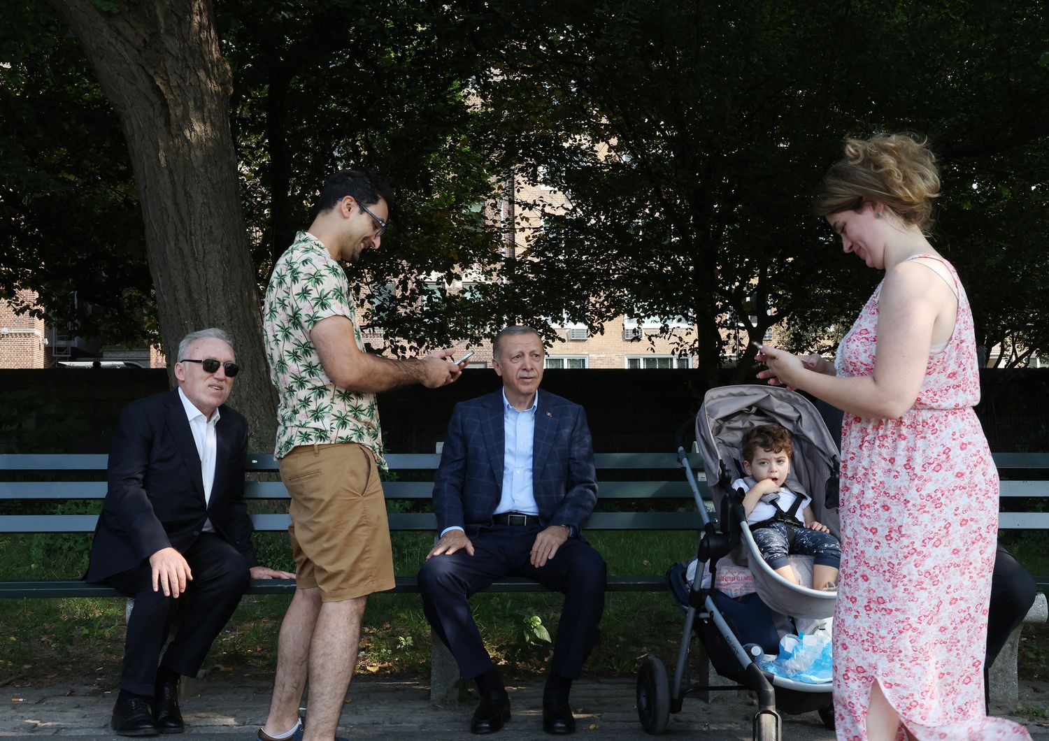 Il presidente turco, Erdogan, si &egrave; concesso una passeggiata a Central Park