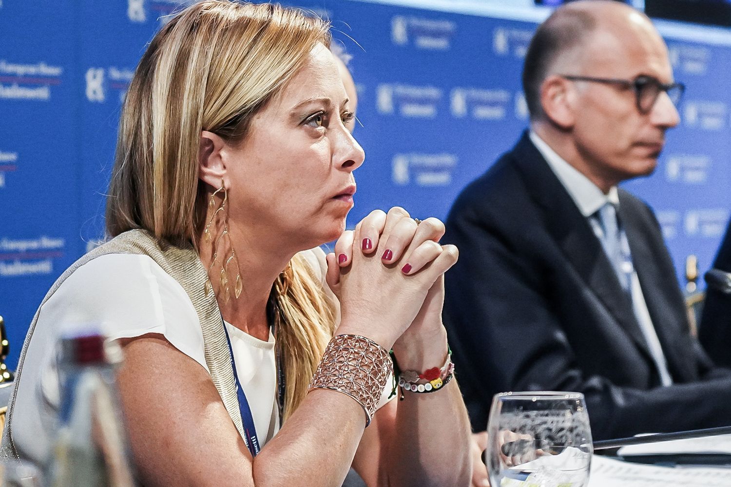 Giorgia Meloni, Enrico Letta